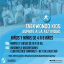 TAEKWONDO ¡SUMATE A LA ACTIVIDAD!